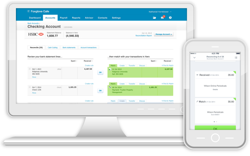 Xero banking